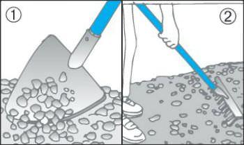 Stesura strato di sabbia